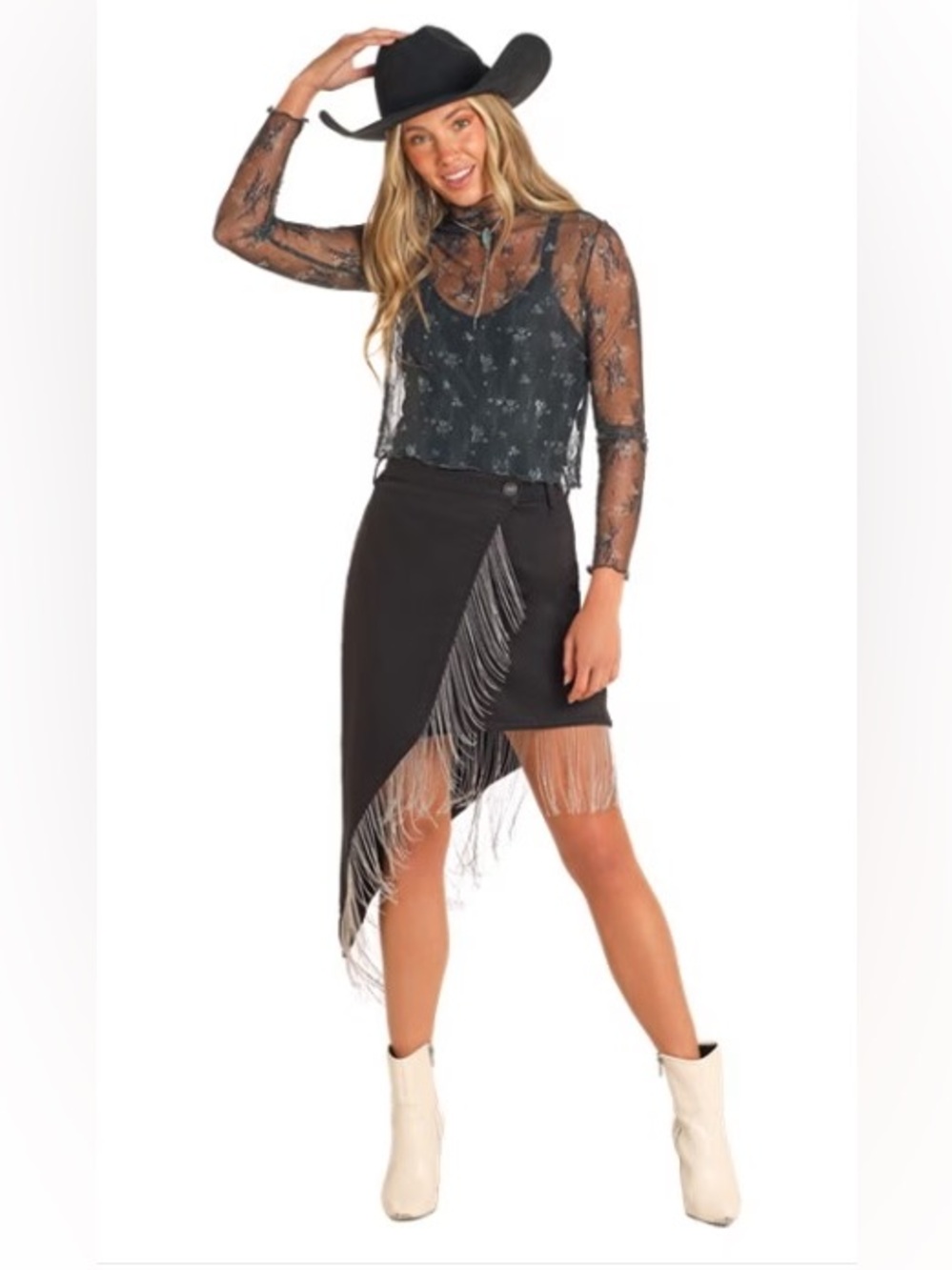 ROCK & ROLL WD ASYMMETRIC SKIRT BW69D04923 size 31